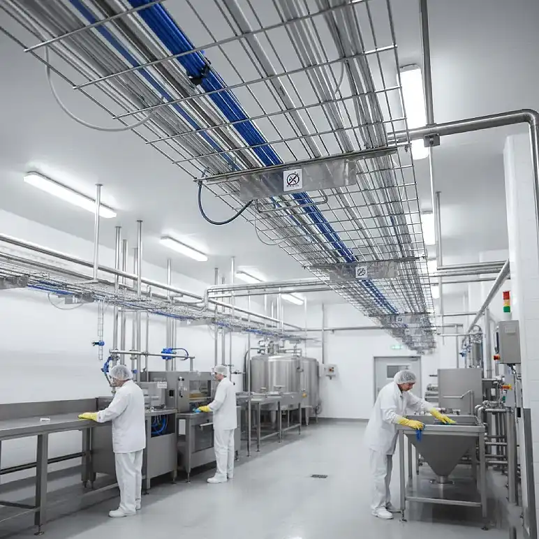 Tel Kablo Kanalı (Wire Mesh) Nedir? Veri Merkezleri ve Gıda Sektörü İçin Neden Vazgeçilmez?