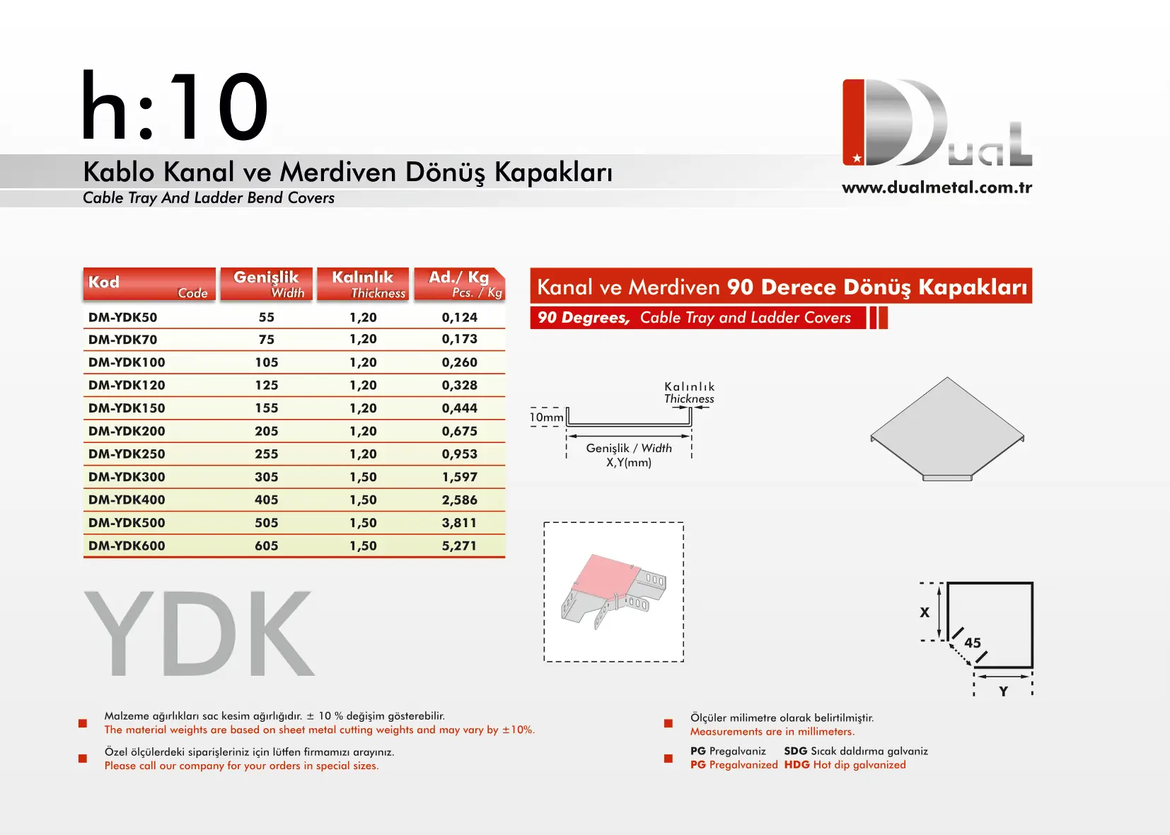 L Dönüş Kapakları