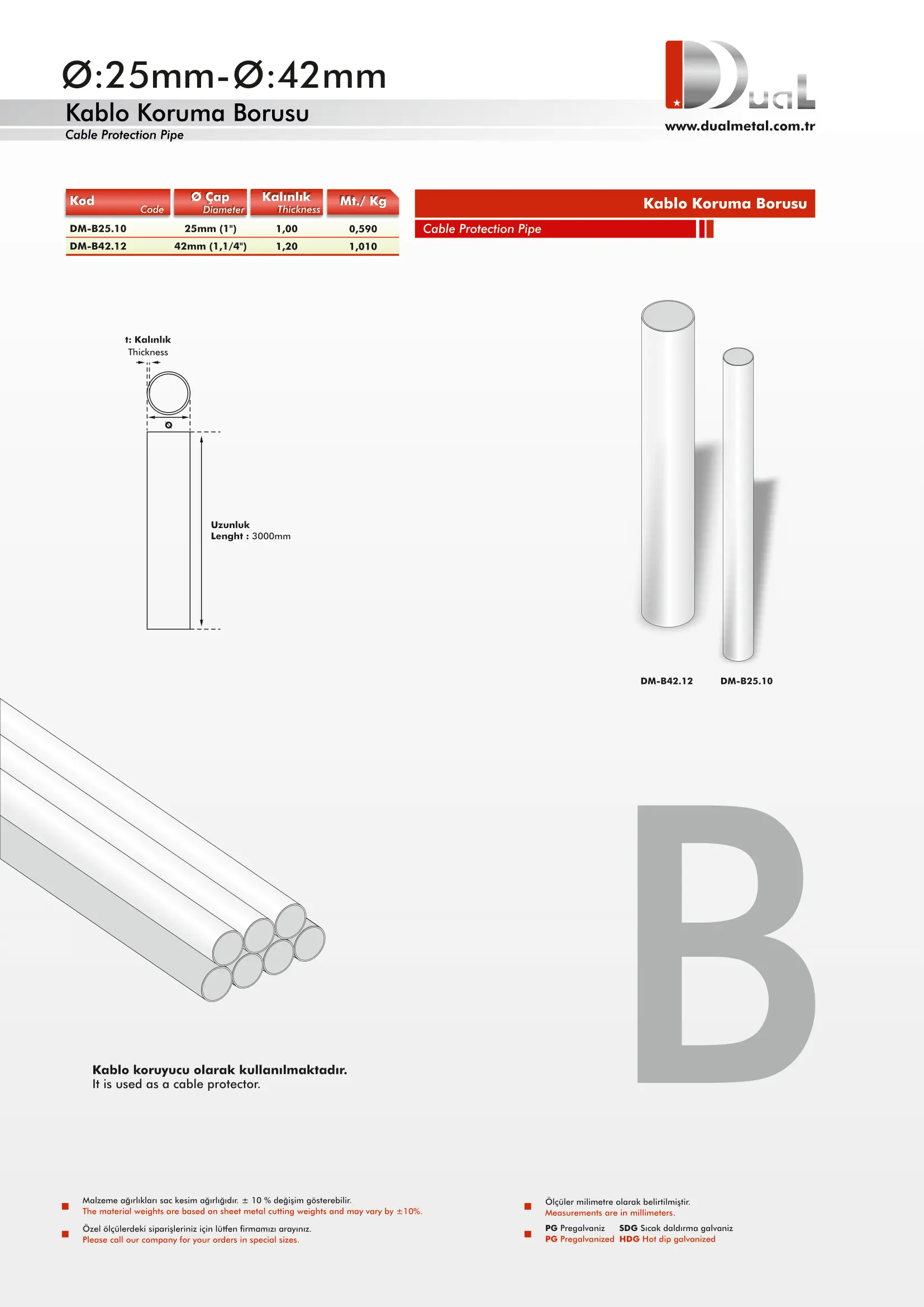 Kablo Koruma Boruları