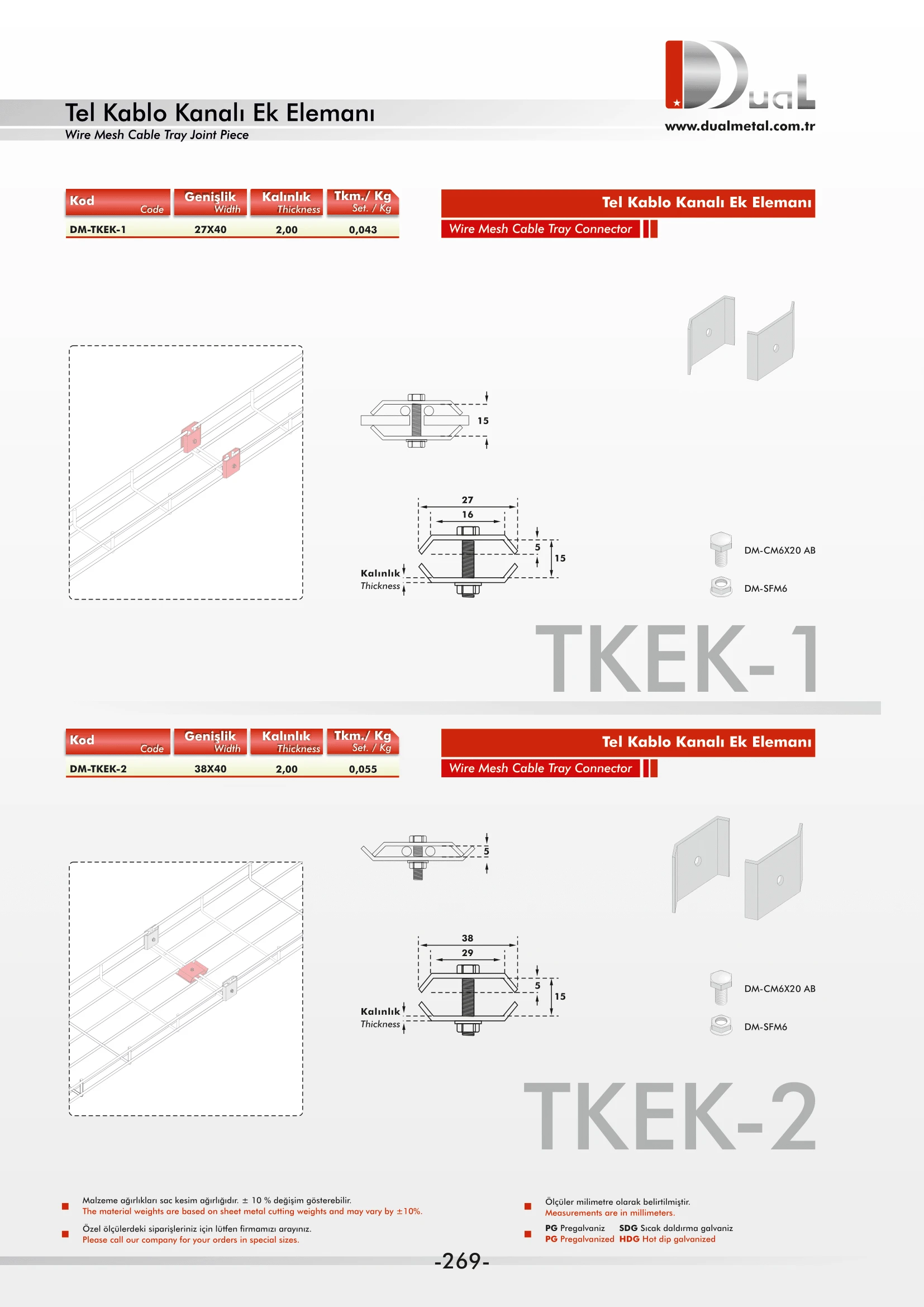 Tel Kablo Kanalı Aksesuarları