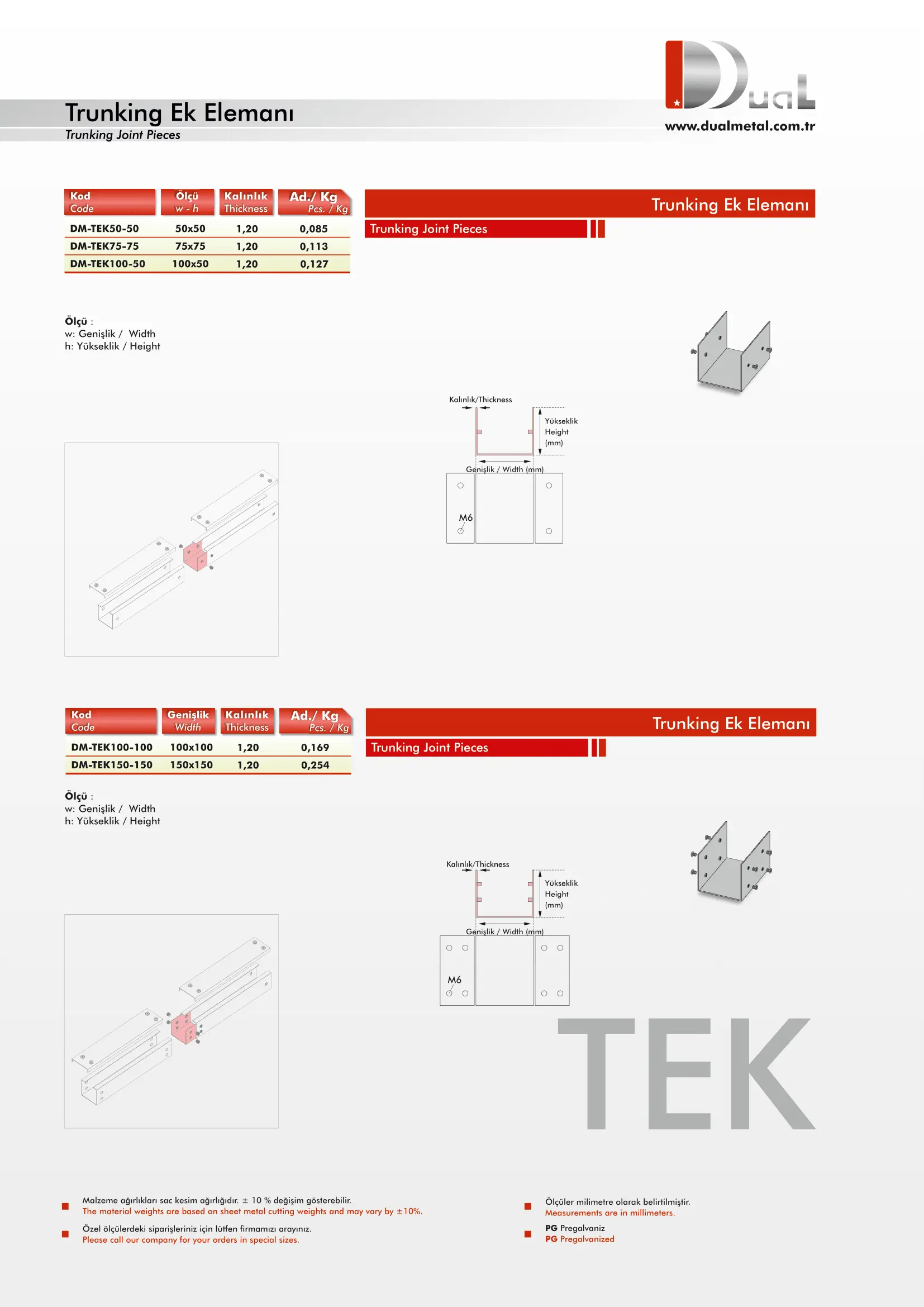 Trunking Ek Elemanları